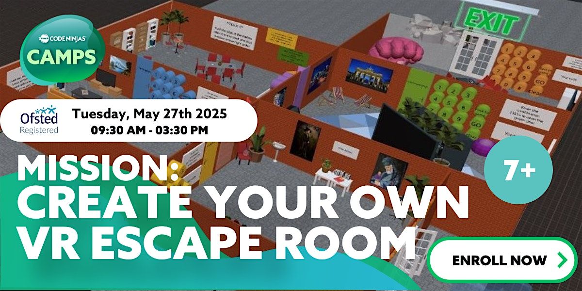 MISSION: CREATE YOUR OWN VR ESCAPE ROOM, 27 May | Event in Newbury | AllEvents