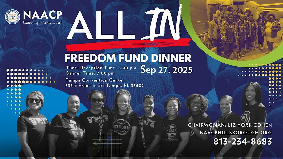 NAACP Hillsborough County       Freedom Fund Dinner, 27 September | Event in Tampa | AllEvents