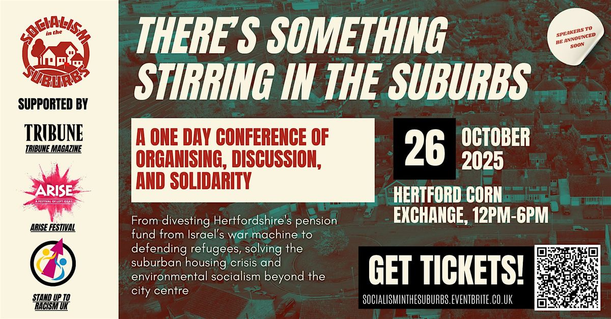 Socialism in the Suburbs - Inaugural Event, 26 October | Event in Hertford | AllEvents