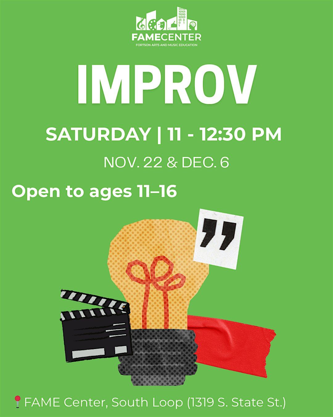 FAME Center Improv Workshop | Event in Chicago | AllEvents