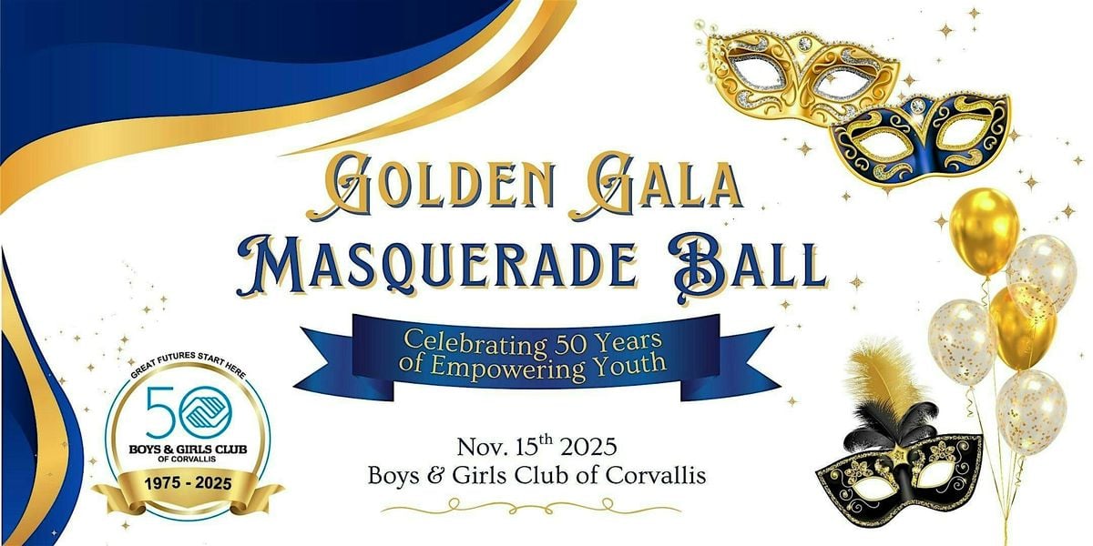 Golden Masquerade Gala, 15 November | Event in Corvallis | AllEvents