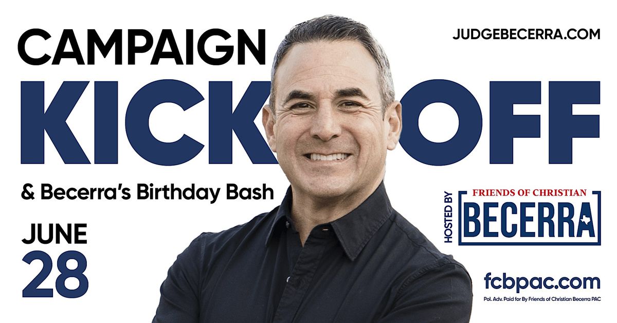 Join Us for Judge Christian Becerra’s Campaign Kickoff!, 28 June | Event in Richmond | AllEvents