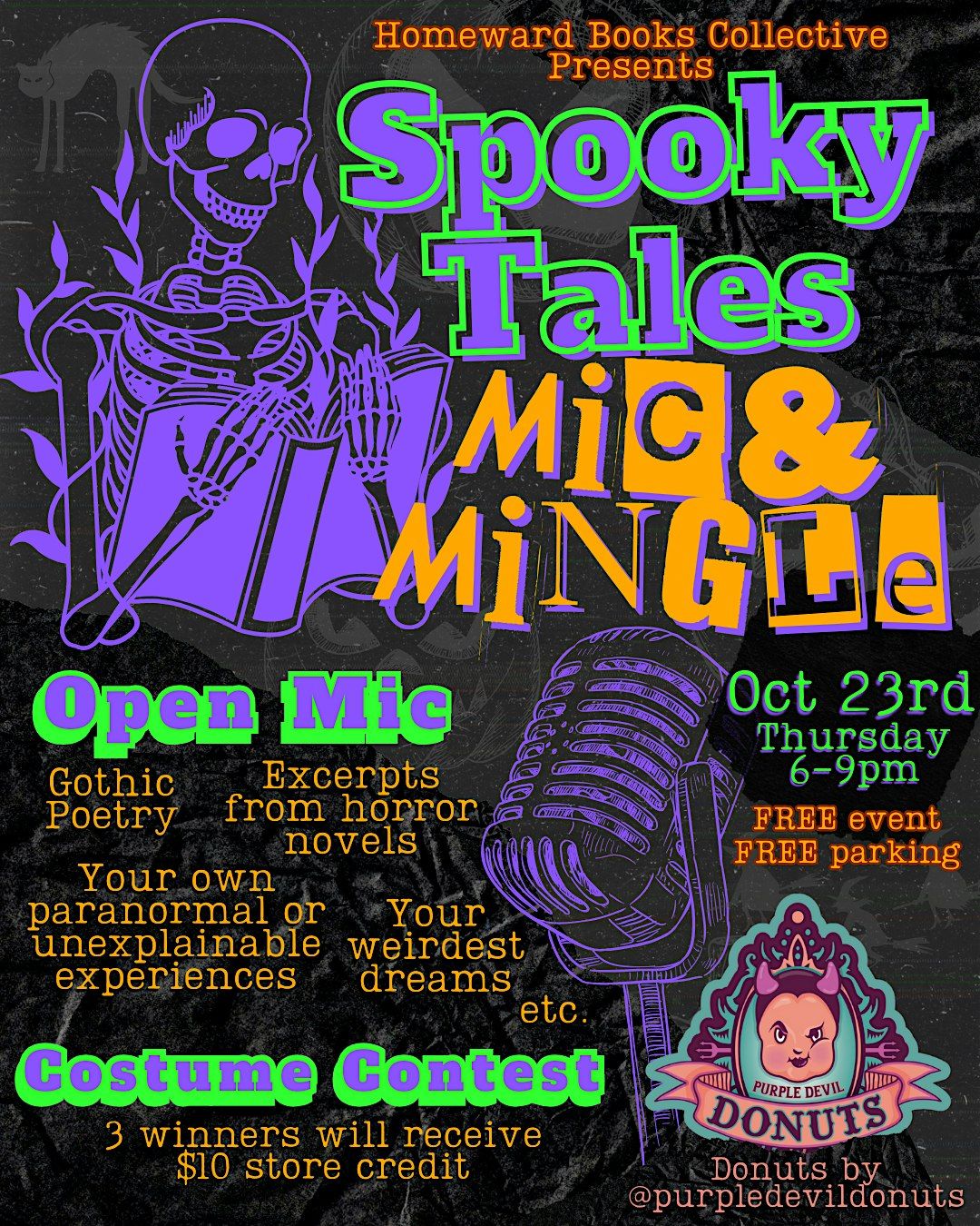 Spooky Tales Mic & Mingle (Open Mic), 23 October | Event in Tucson | AllEvents