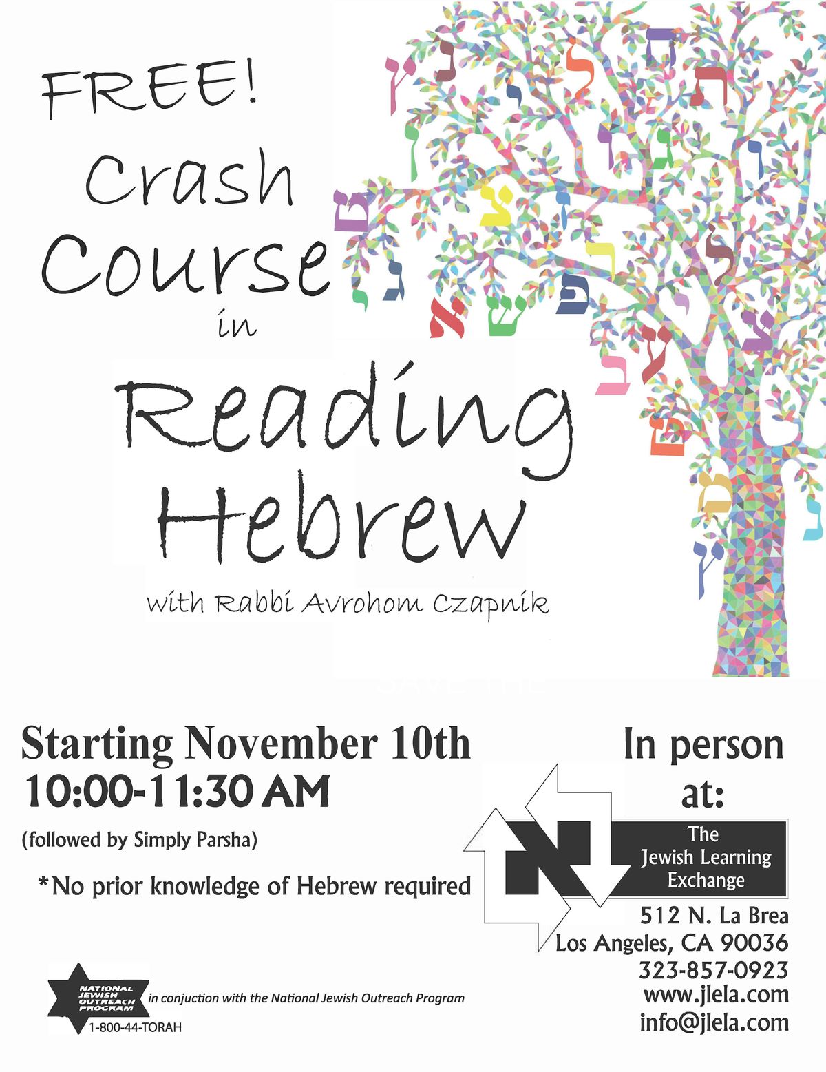 Crash Course in READING HEBREW | Event in Los Angeles | AllEvents