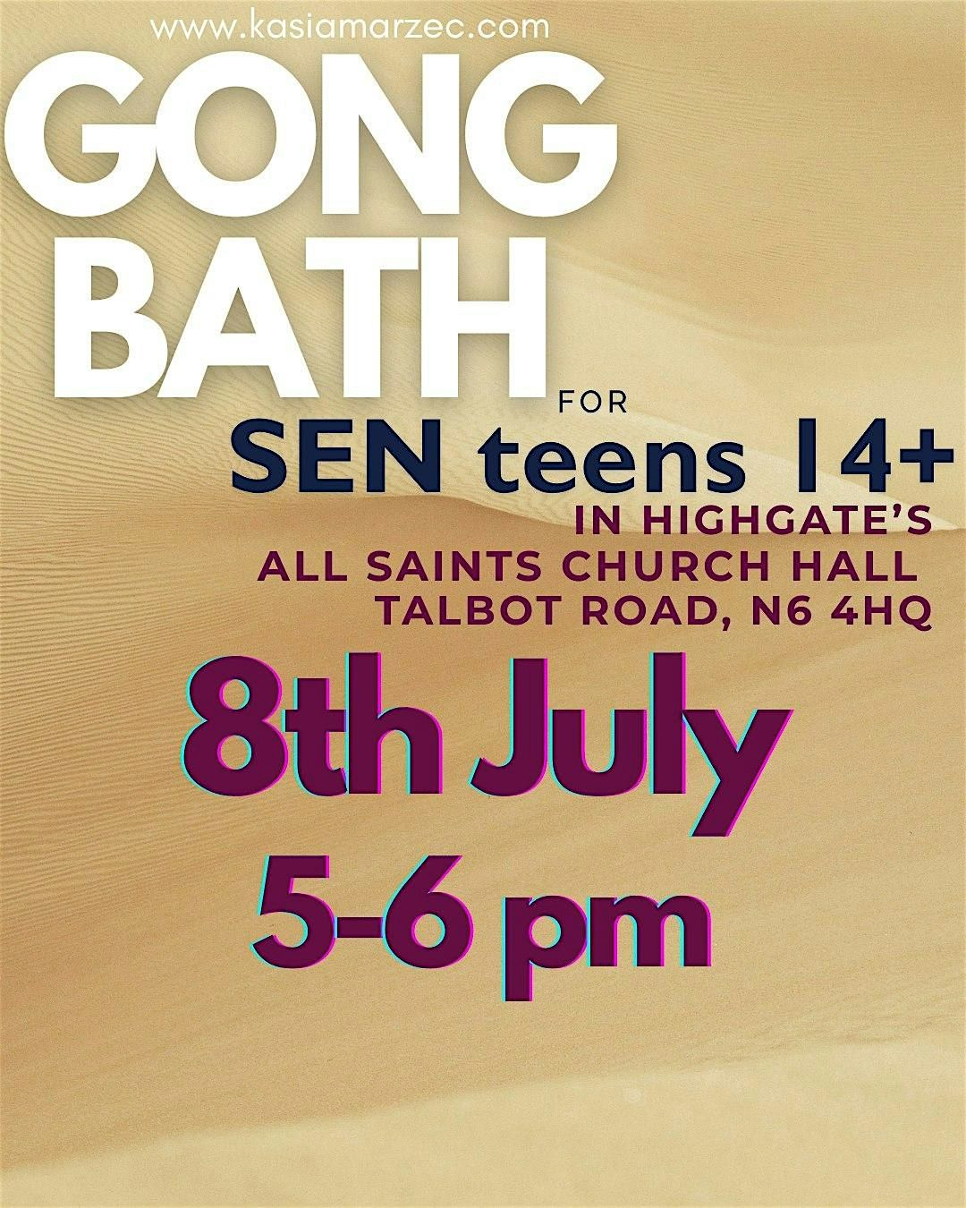 Gong sounds for all those with an extra need (14+), 8 July | Event in London | AllEvents
