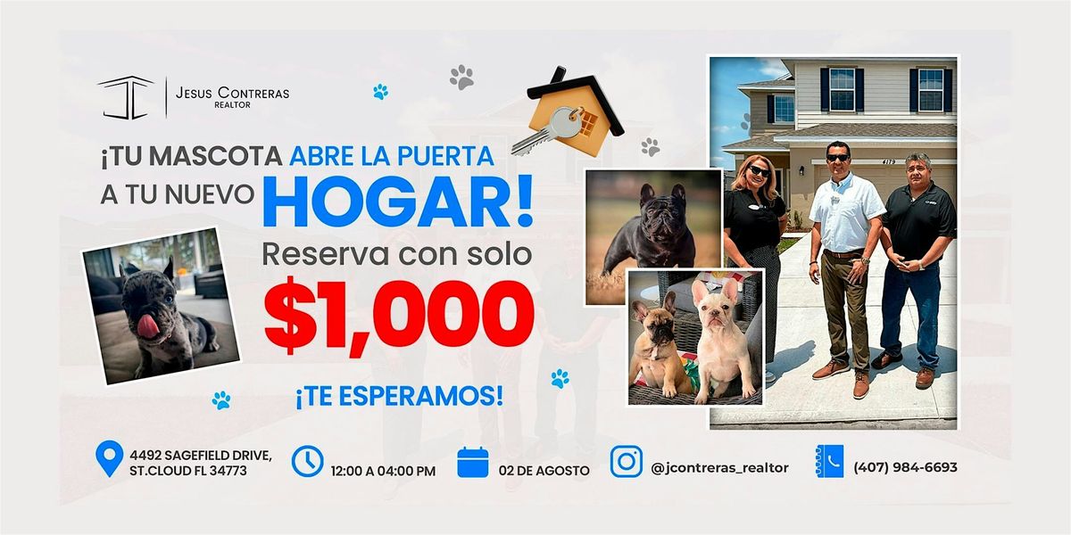 Tu Mascota Abre La Puerta a Tu Nuevo Hogar, Reservalo con $1,000, 2 August | Event in St. Cloud | AllEvents