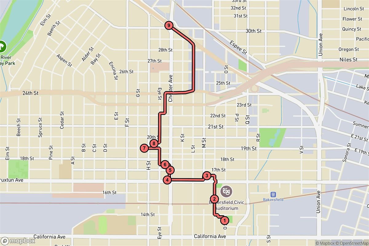 Bakersfield Audio Tour: Stories Beneath the Clock Tower and City Lights | Event in Bakersfield | AllEvents