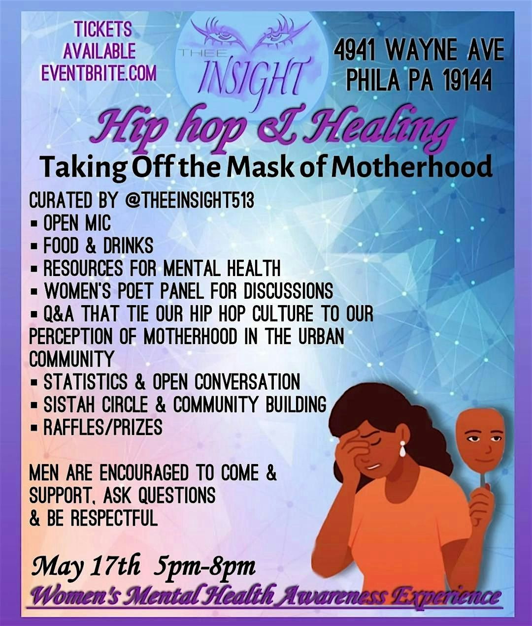 HipHop & Healing Women's Mental Health Poetry Experience, 17 May | Event in Philadelphia | AllEvents