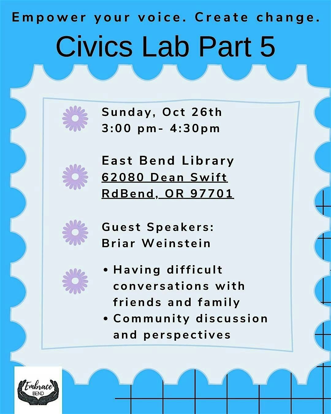 CivicsLab 5, 26 October | Event in Bend | AllEvents