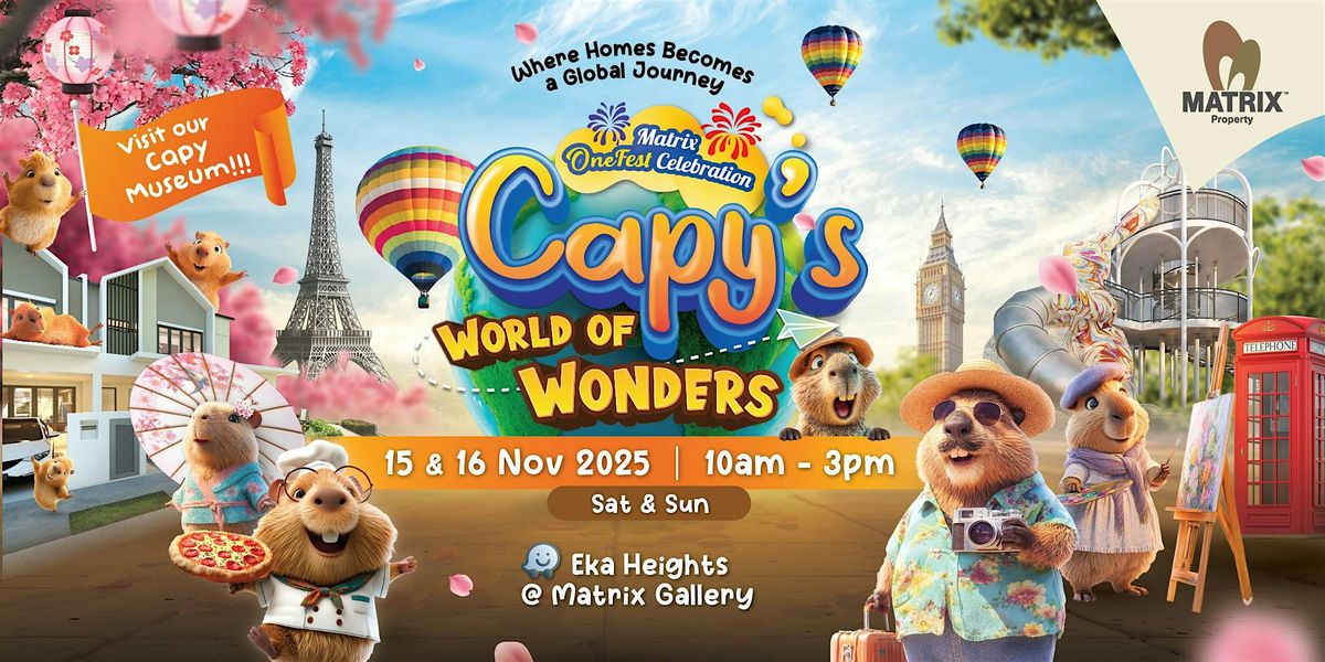 Capy's World of Wonders, 15 November | Event in Labu | AllEvents