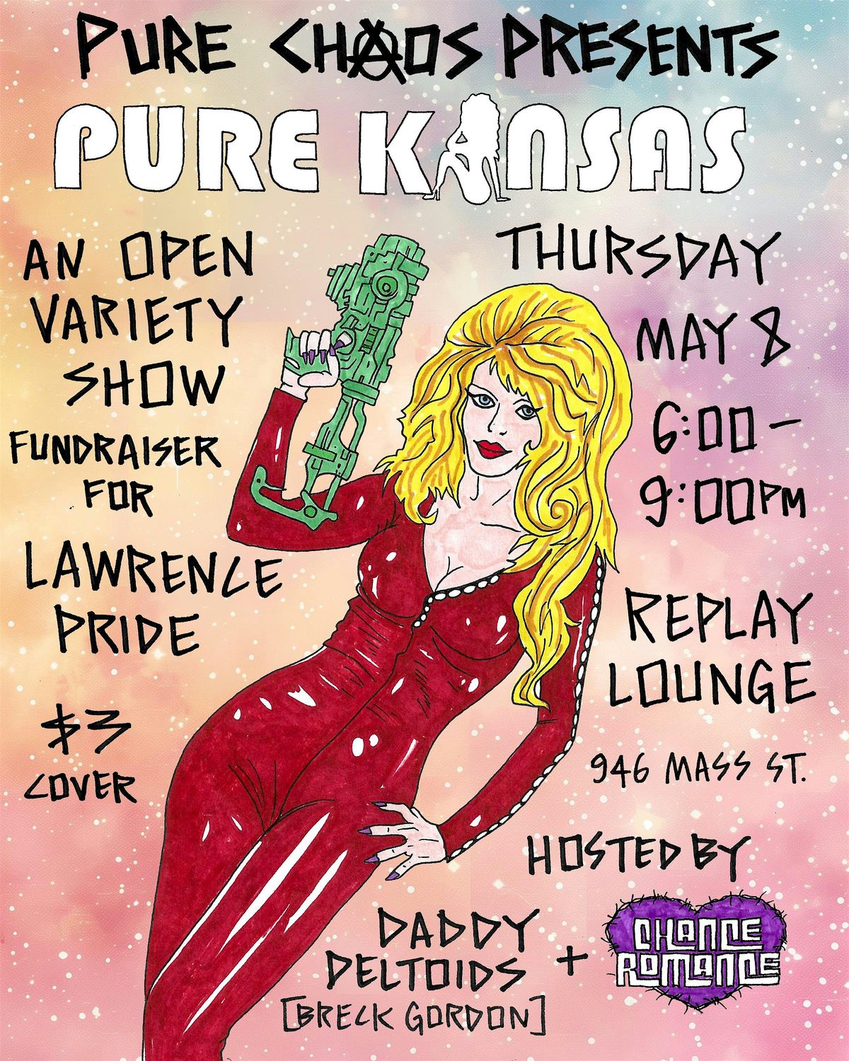 PURE KANSAS Open Variety Show Fundraiser for Lawrence Pride, 8 May | Event in Lawrence | AllEvents
