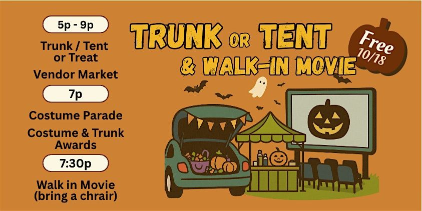 Trunk & Tent or Treat & Walk In Movie in Downtown Killeen, 18 October | Event in Killeen | AllEvents