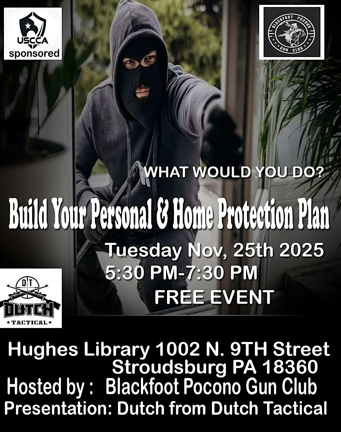 Build Your Personal and Home Protection Plan | Event in Stroudsburg | AllEvents