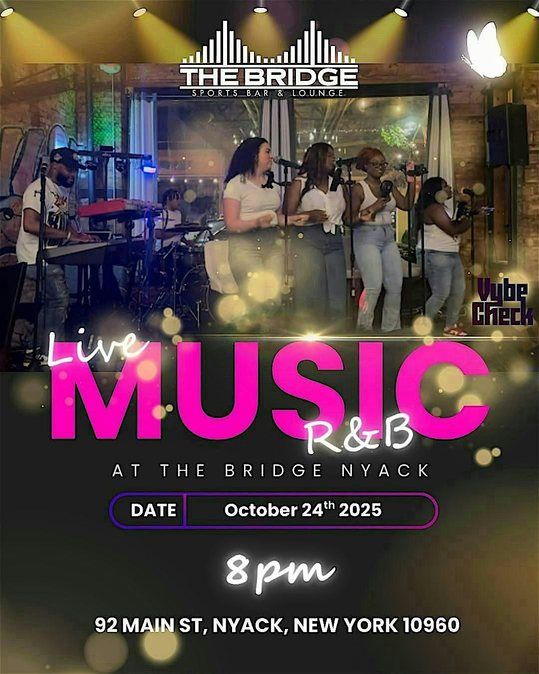 Live R&B with Vybecheck, 24 October | Event in Nyack | AllEvents