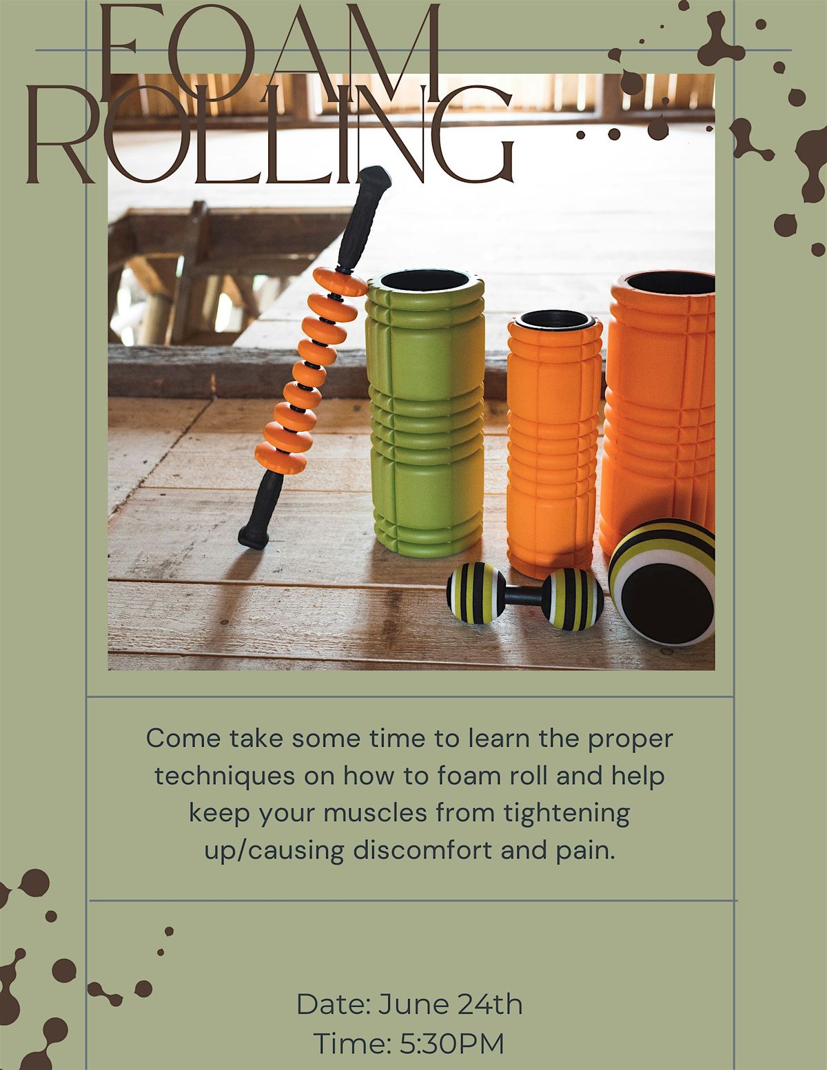 Foam Rolling Workshop, 24 June | Event in Virginia Beach | AllEvents