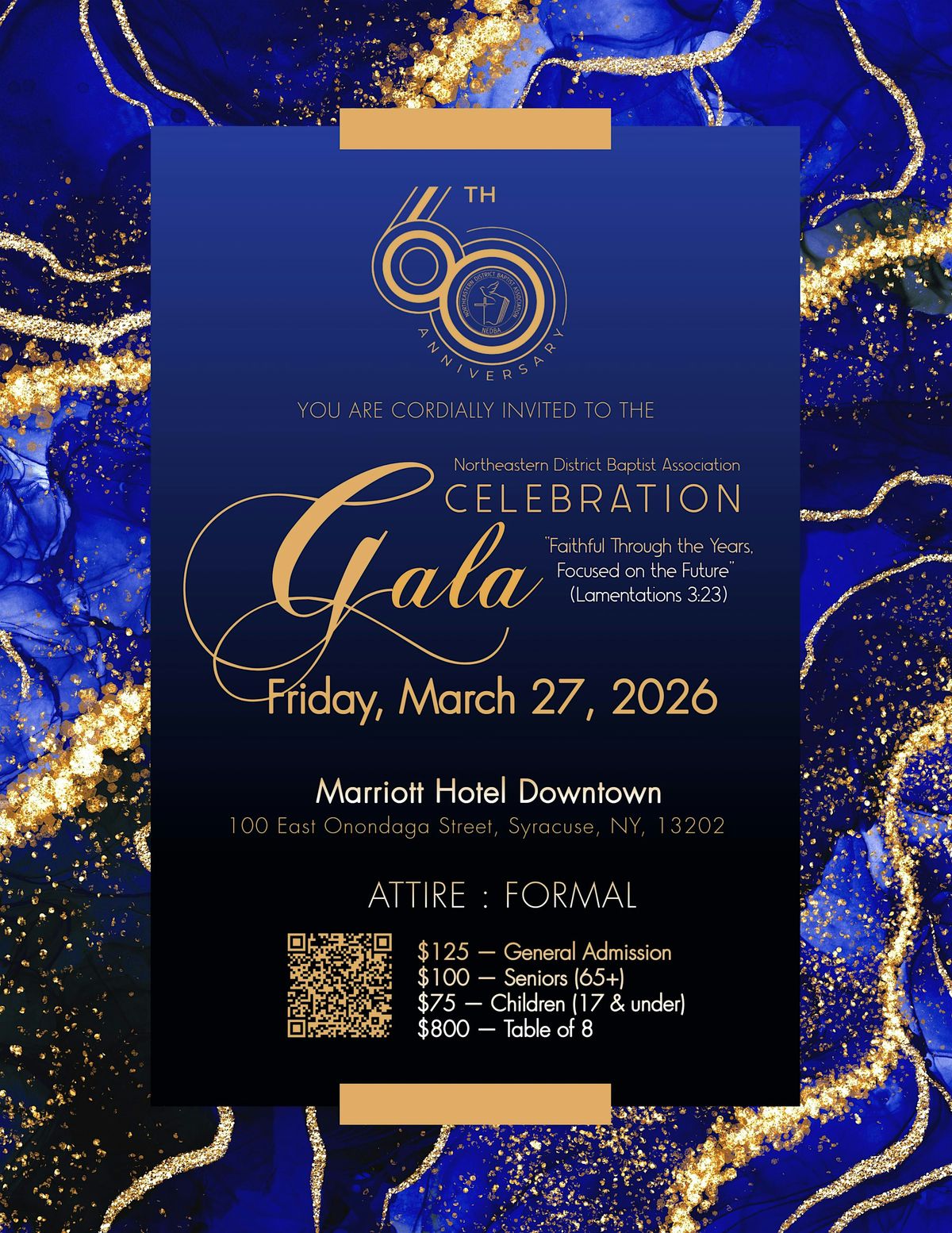 Northeastern District Baptist Association 60th Anniversary Gala, 27 March | Event in Syracuse | AllEvents