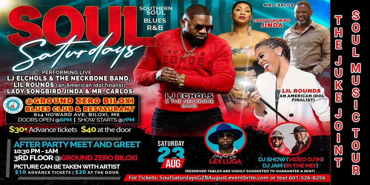 Soul Saturdays at Ground Zero Biloxi, 23 August | Event in Biloxi | AllEvents