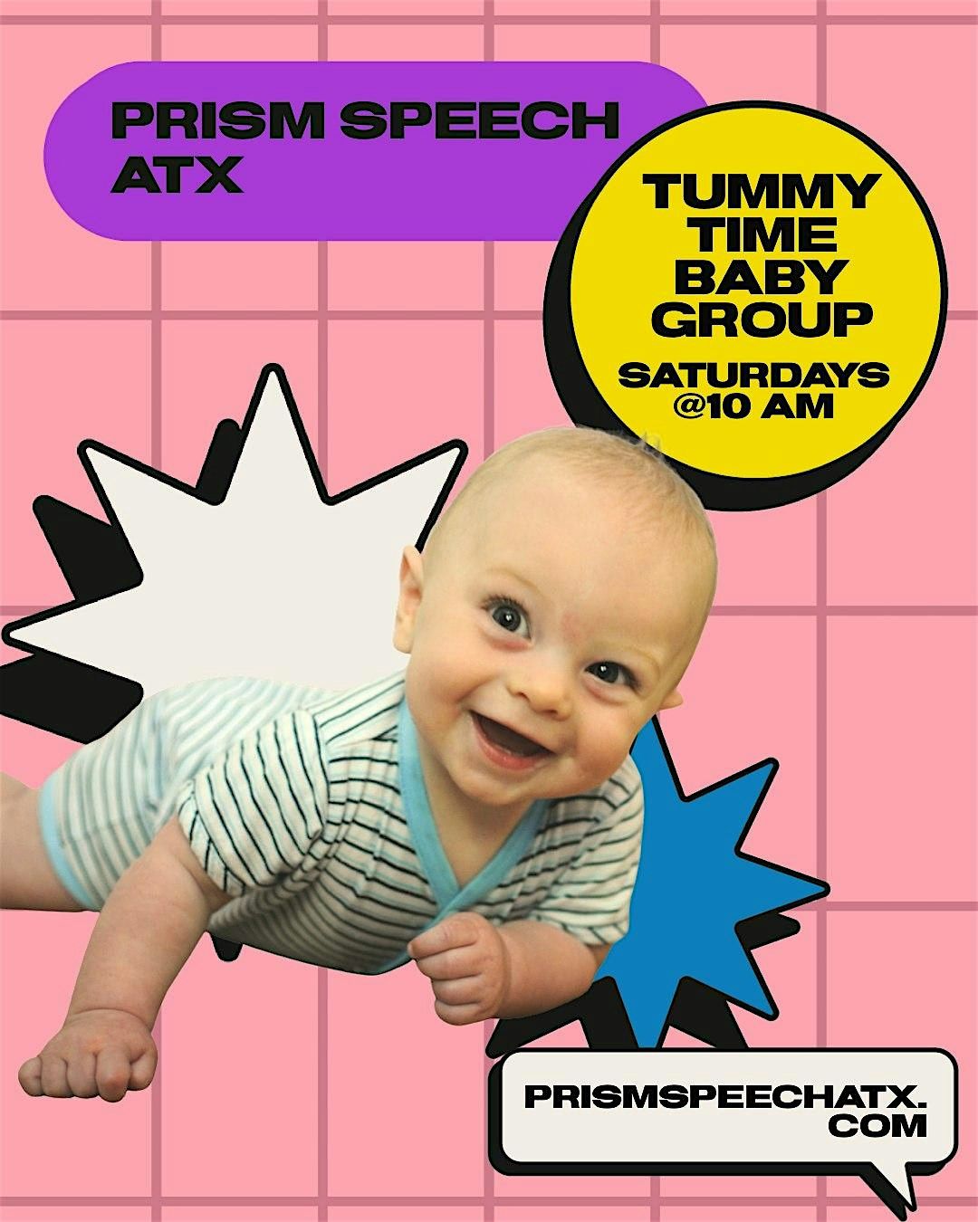 Prism Speech ATX Tummy Time Baby Group, 24 May | Event in Austin | AllEvents