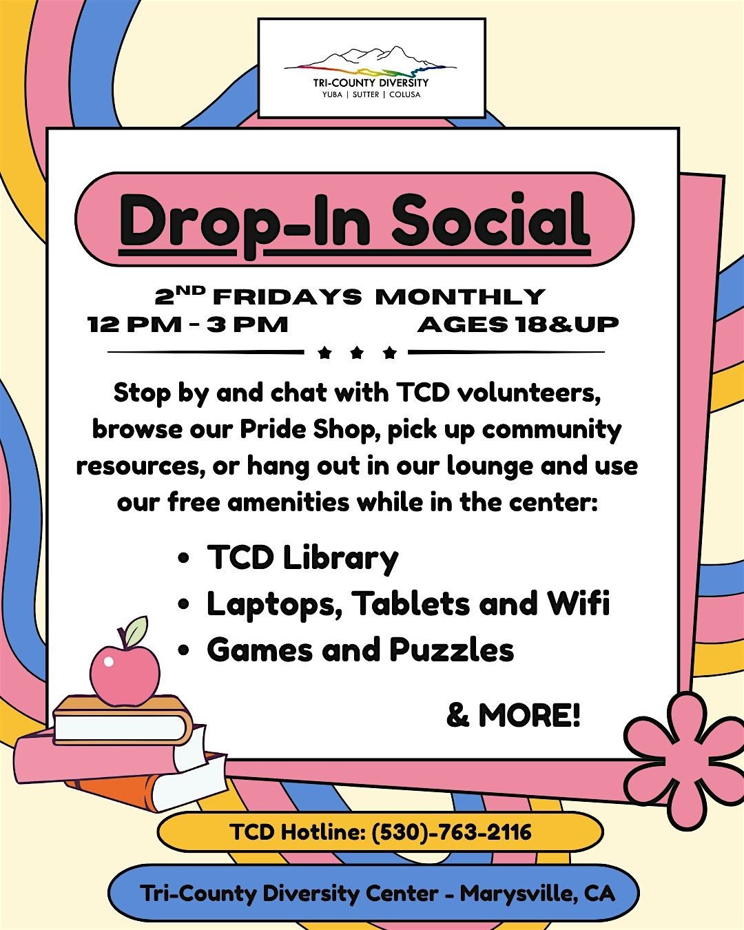 TCD Drop In  Social, 10 October | Event in Marysville | AllEvents