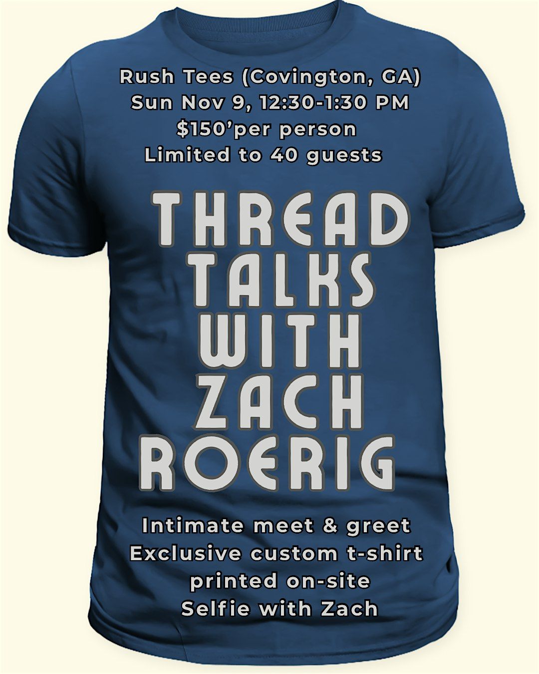 Zach Roerig Sunday 12:30 PM Meet & Greet, 9 November | Event in Covington | AllEvents