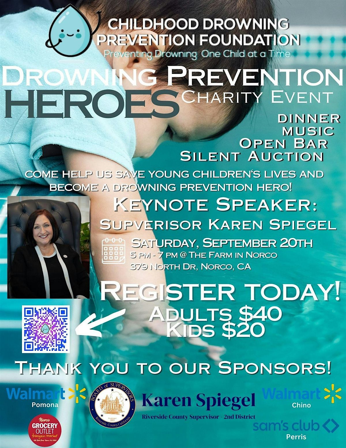 Annual Drowning Prevention Heroes Charity Event, 20 September | Event in Norco | AllEvents
