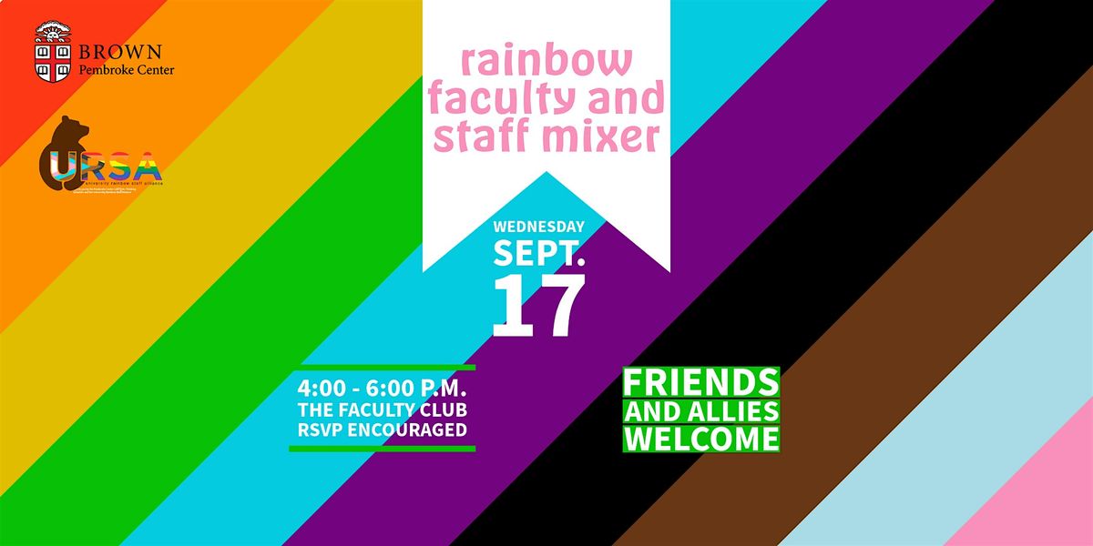 2025 Rainbow Faculty and Staff Mixer, 17 September | Event in Providence | AllEvents