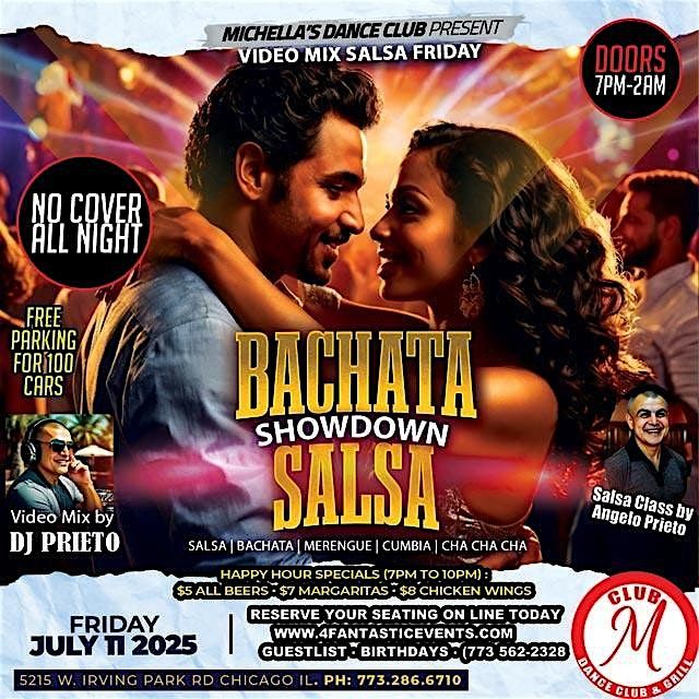 Bachata vs. Salsa Showdown Friday @ CLUB M - No Cover Charge!, 11 July | Event in Chicago | AllEvents