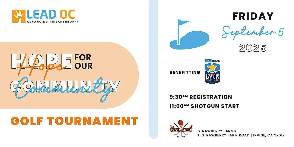 LEAD OC | 2025 Charity Golf Tournament, 5 September | Event in Irvine | AllEvents