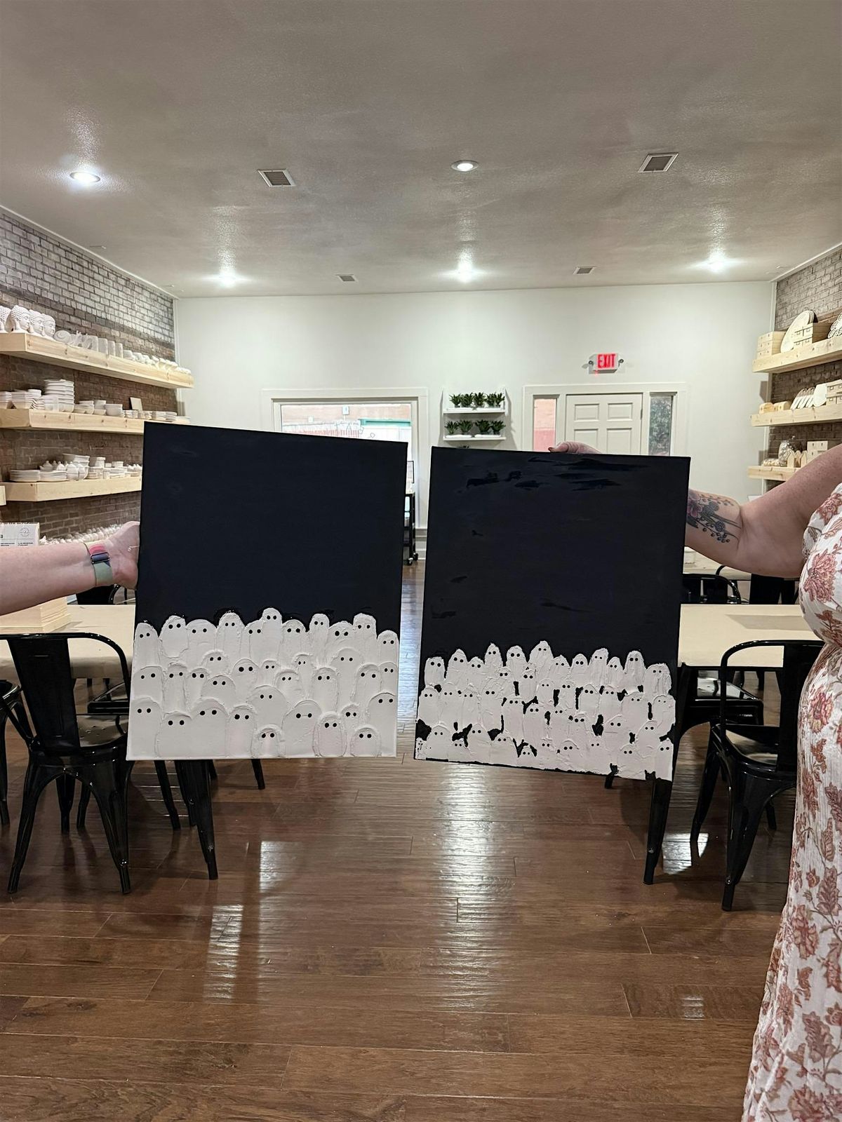Canvas Textured Halloween Ghosts | Event in Liberty | AllEvents