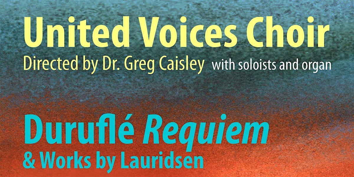Duruflé Requiem and short works by Lauridsen, 21 November | Event in Vancouver | AllEvents
