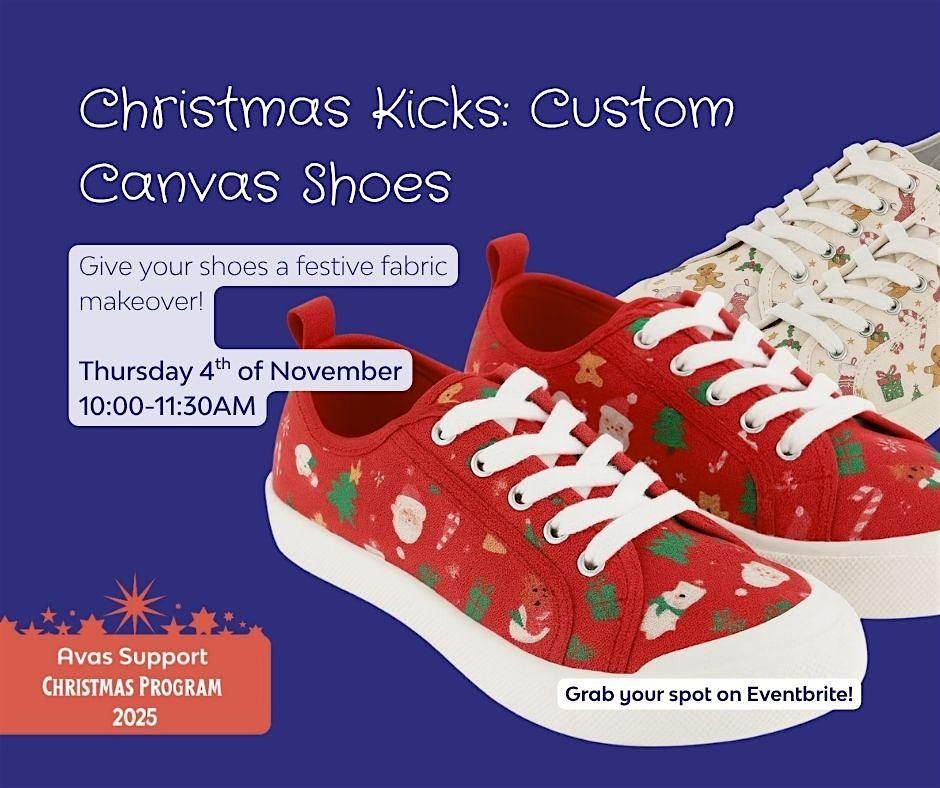 Christmas Kicks: Custom Canvas Shoes, 4 December | Event in Sadliers Crossing | AllEvents