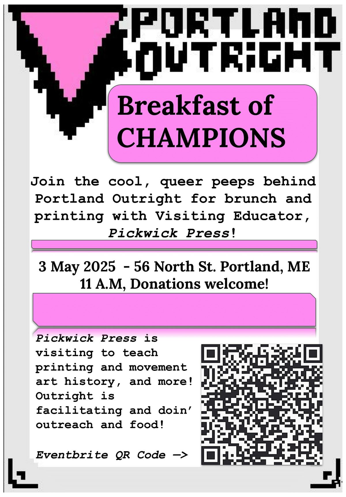 Breakfast of Champions: A Radical Queer Brunch | Event in Portland | AllEvents