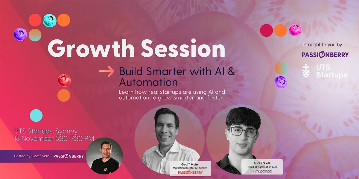 Passionberry Growth Session: Build Smarter with AI & Automation, 18 November | Event in Ultimo | AllEvents