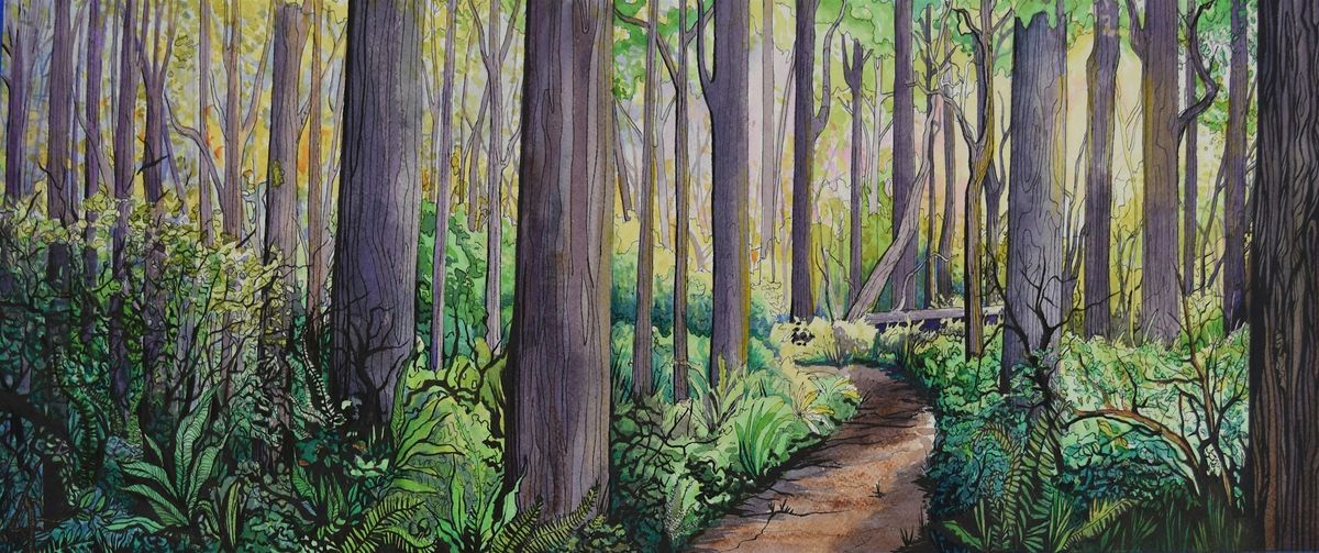 WATERCOLOR & INK STUDIO for advanced students w/ Instructor Hannah Complin, 3 April | Event in Camas | AllEvents