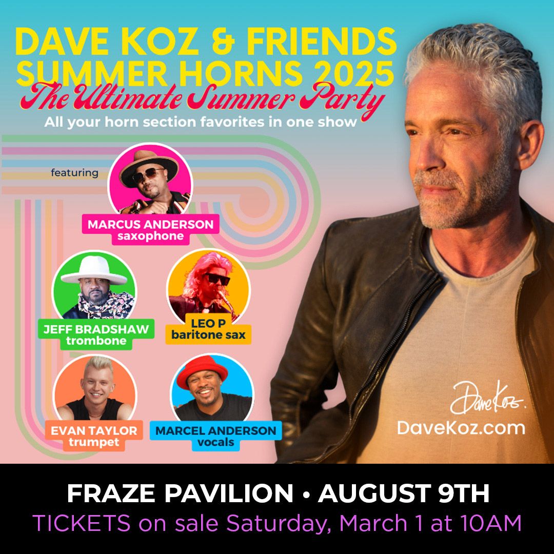 Dave Koz  Marcus Anderson  Jeff Bradshaw  Leo P & Evan Taylor, 5 August | Event in Morristown | AllEvents