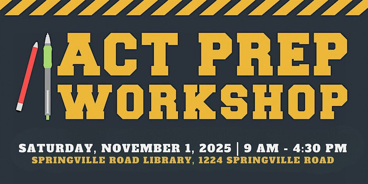 ACT Prep workshop 2025, 1 November | Event in Birmingham | AllEvents