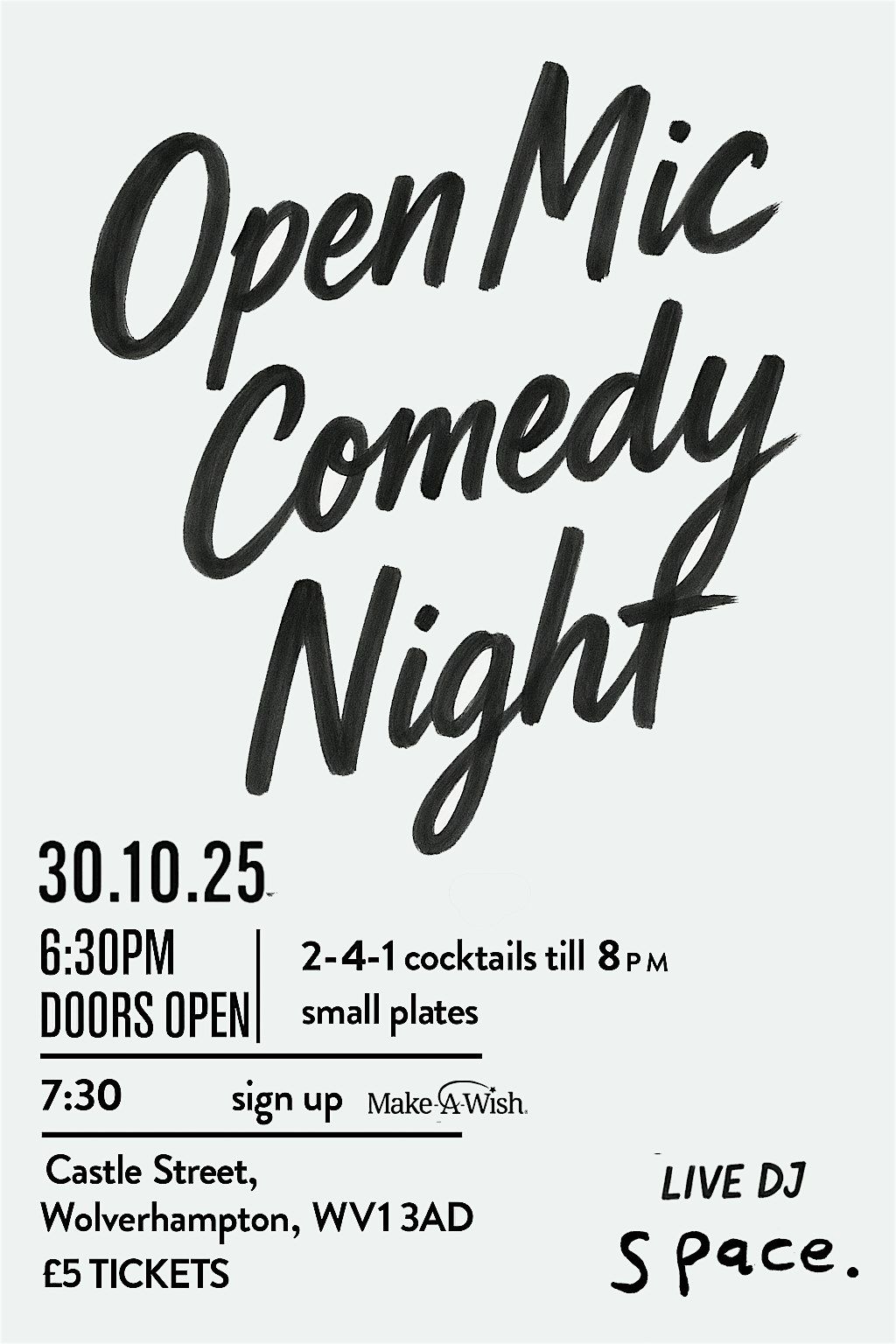 Open Mic: stand up comedy, 30 October | Event in Wolverhampton | AllEvents