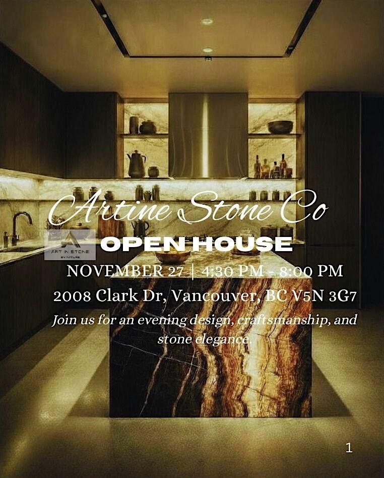 The Art of Stone- Luxury Design Night | Event in Vancouver | AllEvents