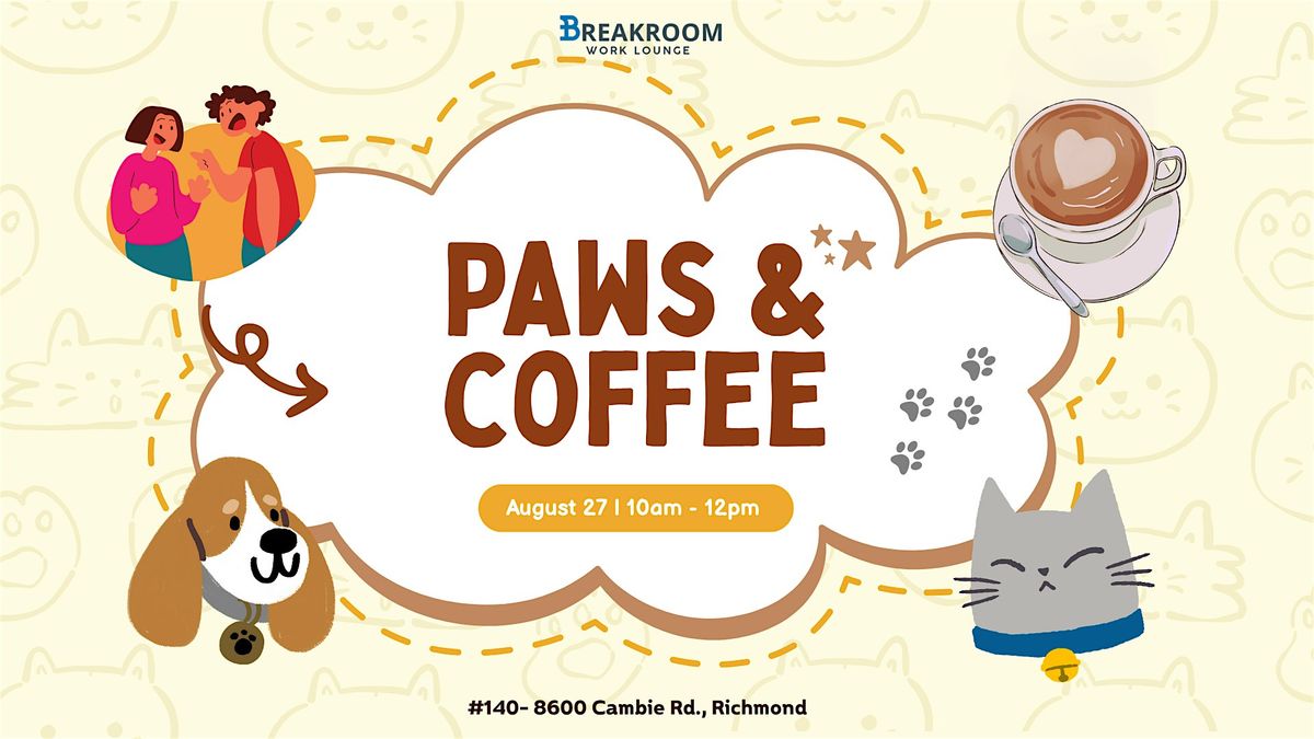 Paws and Coffee : A Coffee Chat and Pet Meet-Up Morning, 27 August | Event in Richmond | AllEvents