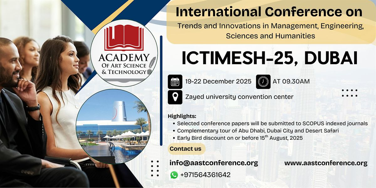 ICTIMESH-25, 19 December | Event in Dubai | AllEvents