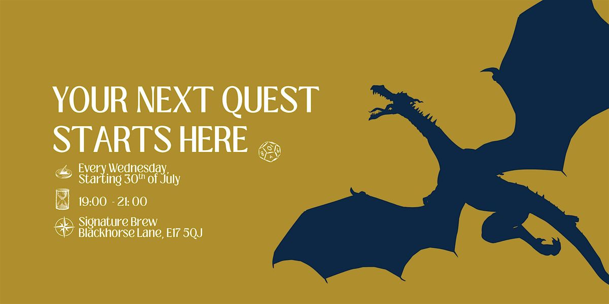 Quest Collective D&D Open Table  Night - 30 July, 30 July | Event in London | AllEvents