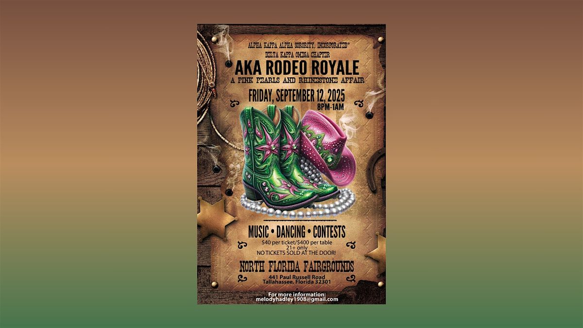 AKA Rodeo Royale:  A Pink Pearls and Rhinestone Affair, 12 September | Event in Tallahassee | AllEvents