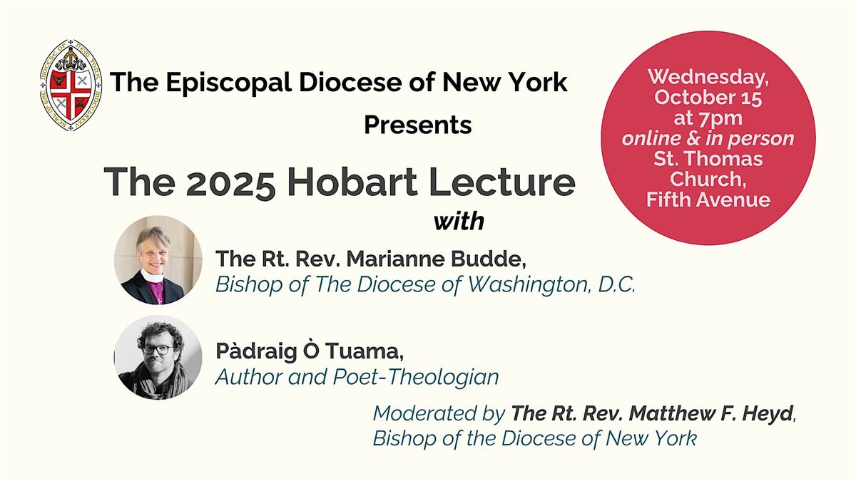 2025 Hobart Lecture, 15 October | Event in New York | AllEvents