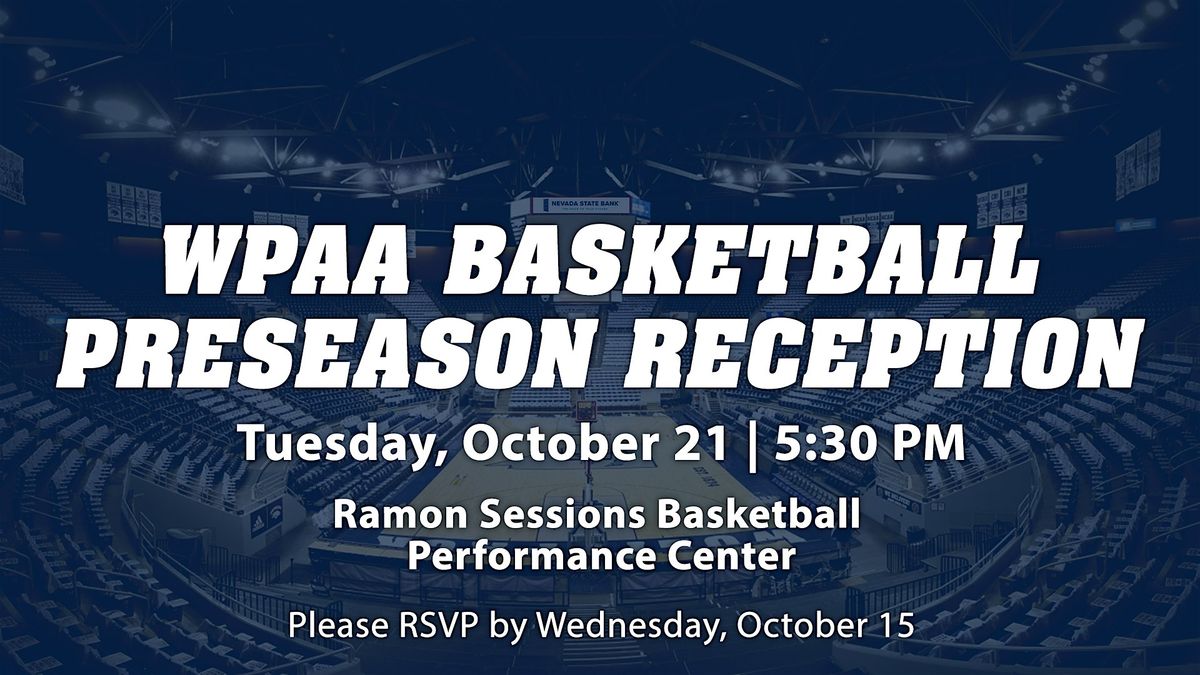 WPAA Pre-Season Basketball Reception, 21 October | Event in Reno | AllEvents