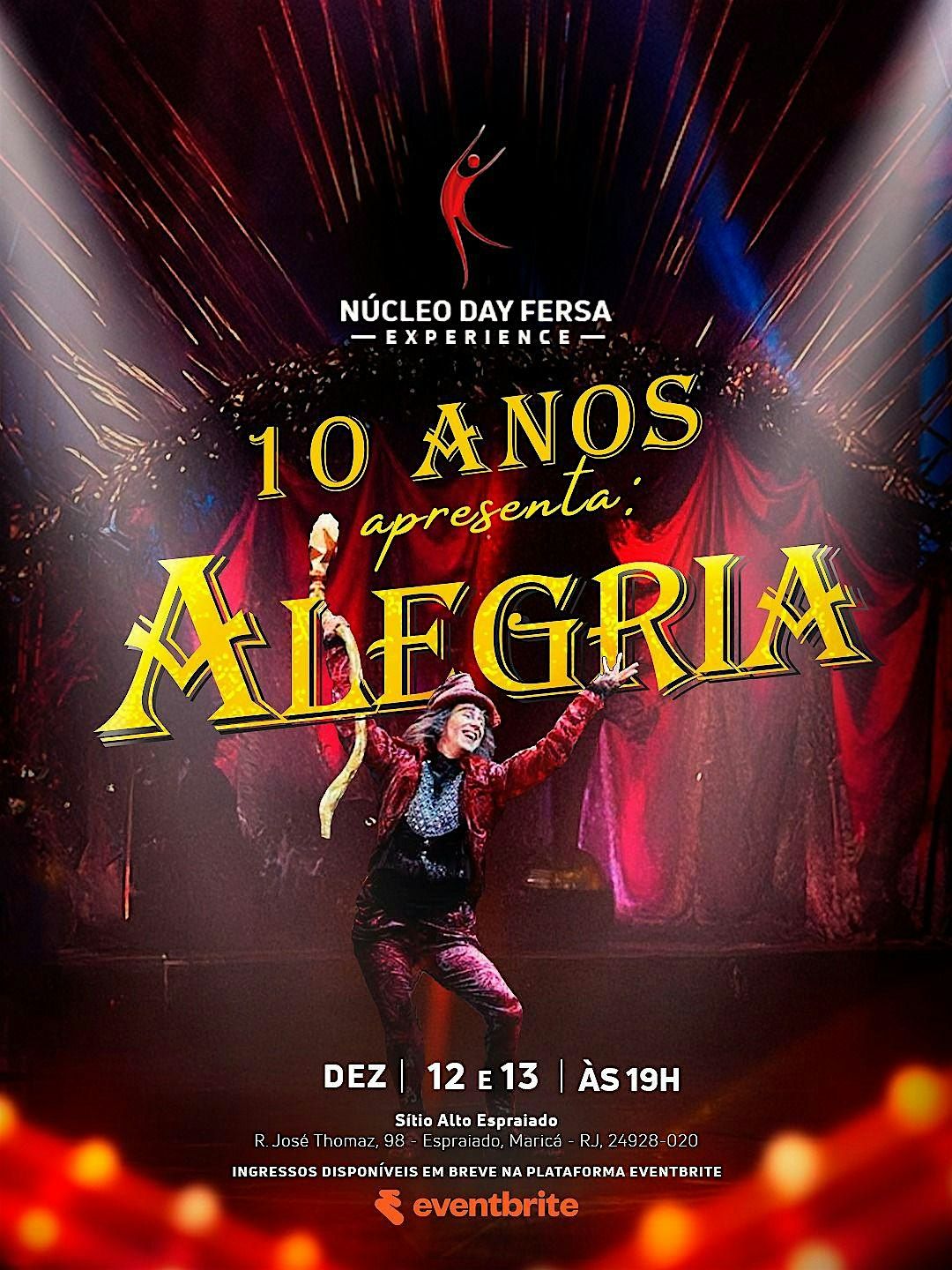 ESPETÁCULO ALEGRIA (sexta), 12 December | Event in Espraiado | AllEvents