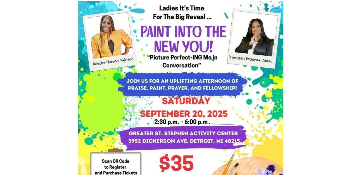 Paint into the New You, 20 September | Event in Detroit | AllEvents