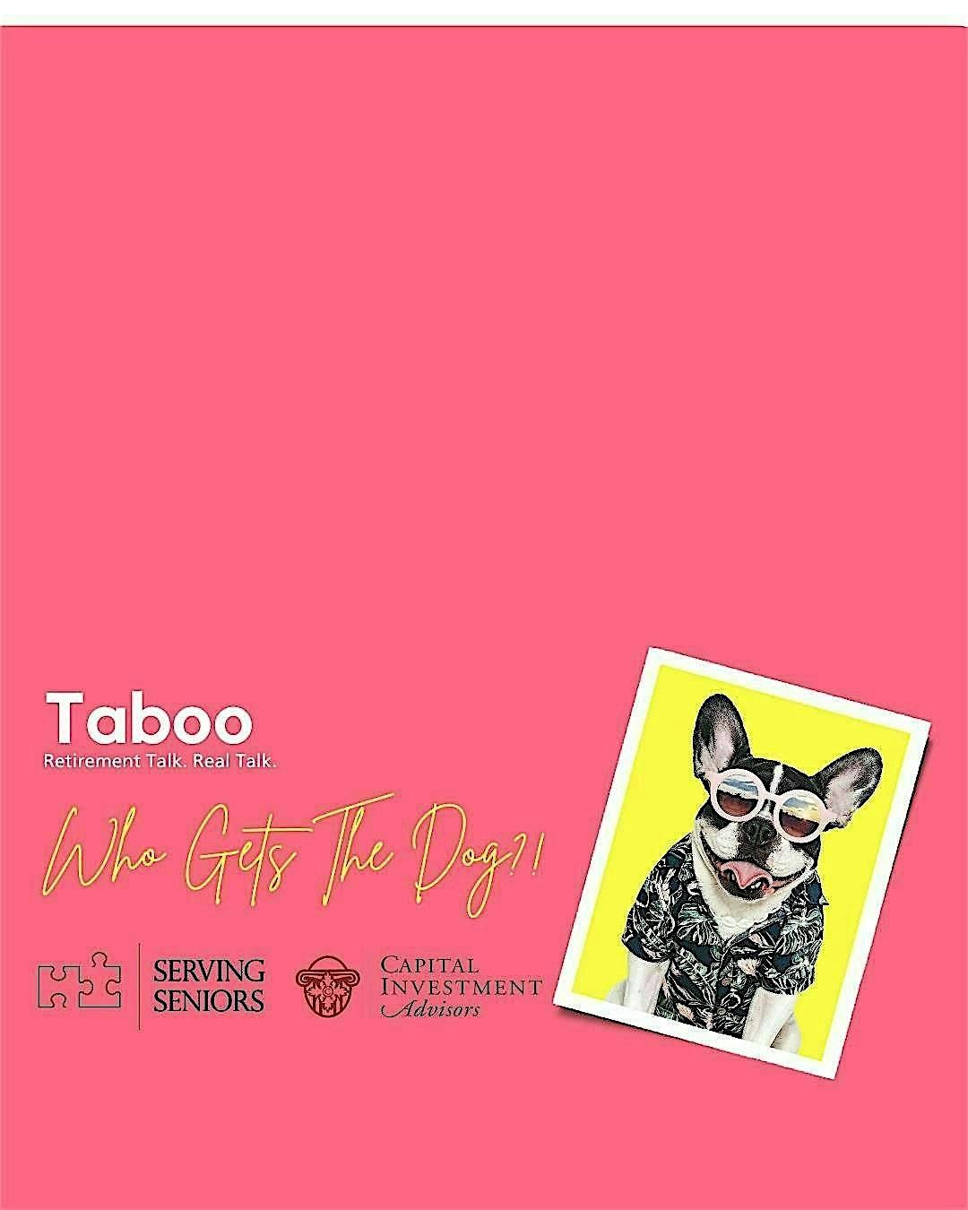 Taboo: Who Gets the Dog?!, 28 August | Event in Alpharetta | AllEvents