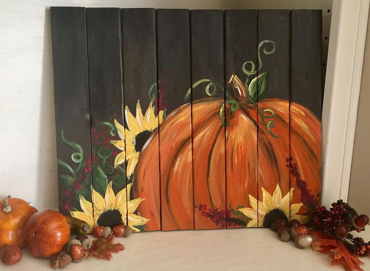 Pumpkin Paint Pallet Party Luckys Market At Lucky S Market West