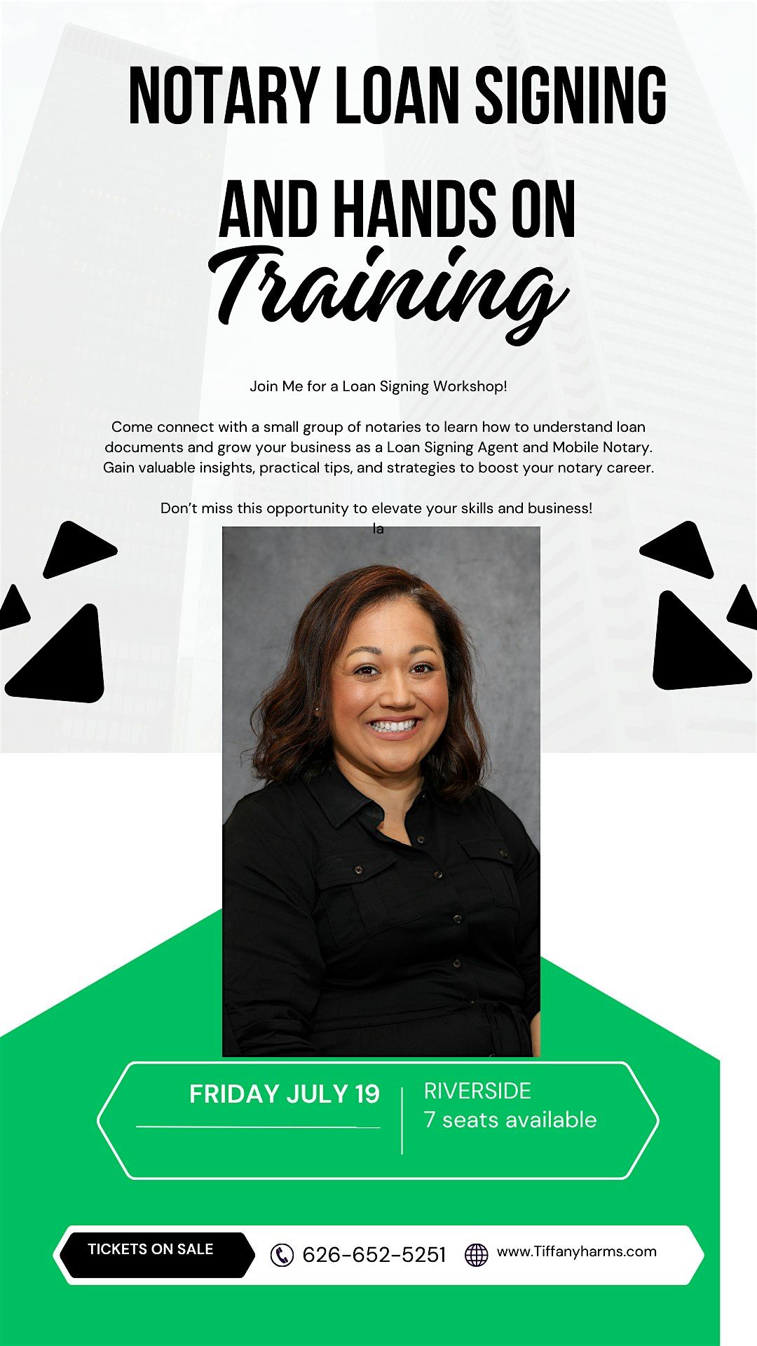 HANDS ON TRAINING WITH TIFFANY HARMS - RIVERSIDE, 19 July | Event in Riverside | AllEvents