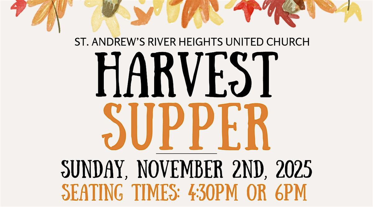 St. Andrew's Harvest Supper, 2 November | Event in Winnipeg | AllEvents